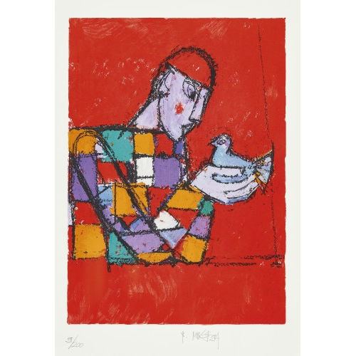 RUDOLF MIRER : Der Clown und die Taube (DOBIASCHOFSKY AUKTIONEN AG)