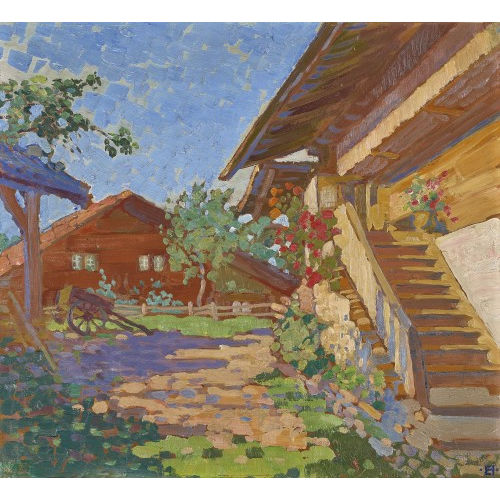 ELSA MOESCHLIN-HAMMAR : 'Bauernhaus: Hondrich' (DOBIASCHOFSKY AUKTIONEN AG)