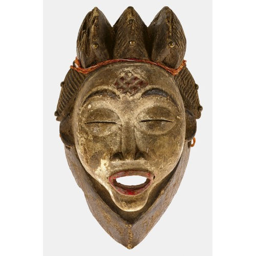 GABUN : Okuyi-Maske, Punu, vor 1950 (DOBIASCHOFSKY AUKTIONEN AG)