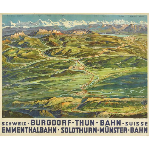 MONOGRAMMIST Z. : 'Burgdorf-Thun-Bahn' (DOBIASCHOFSKY AUKTIONEN AG)