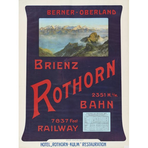 ANONYM : 'Brienz Rothorn' (DOBIASCHOFSKY AUKTIONEN AG)