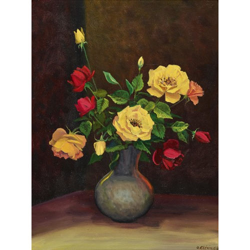 OTTO CL�NIN : Stillleben mit Rosen (DOBIASCHOFSKY AUKTIONEN AG)