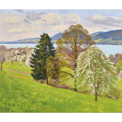 PLINIO COLOMBI : 'Fr�hling am Thunersee' (DOBIASCHOFSKY AUKTIONEN AG)