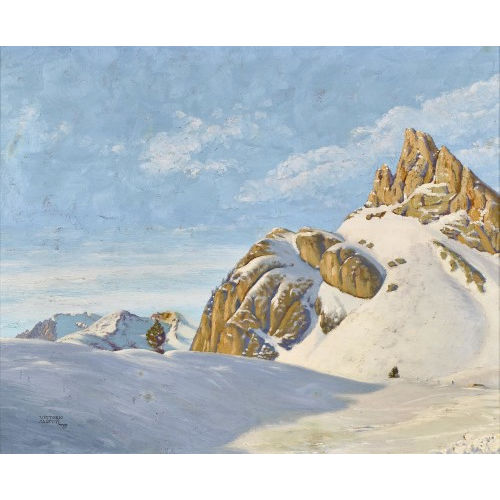 VITTORIO CASETTI : 'Mattino in alta montagna' (DOBIASCHOFSKY AUKTIONEN AG)