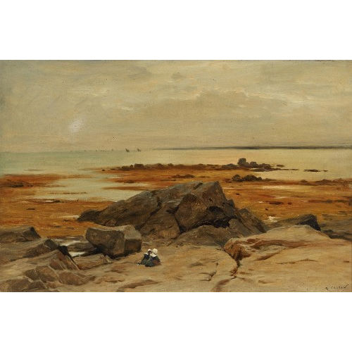 GUSTAVE EUG�NE CASTAN : K�stenlandschaft in der Bretagne (DOBIASCHOFSKY AUKTIONEN AG)