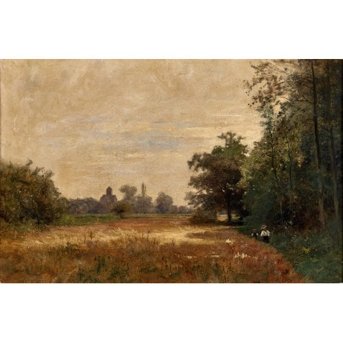 GUSTAVE EUG�NE CASTAN : Sommerliche Landschaft bei Auvers-sur-Oise (DOBIASCHOFSKY AUKTIONEN AG)