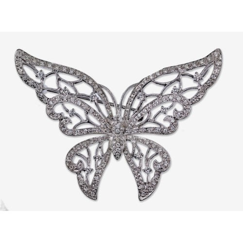 DIAMANT-BROSCHE : (DOBIASCHOFSKY AUKTIONEN AG)