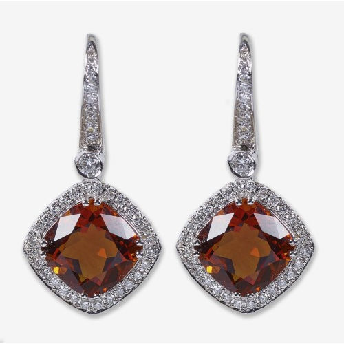 CITRIN-DIAMANT-OHRH�NGER : (DOBIASCHOFSKY AUKTIONEN AG)