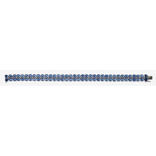 SAPHIR-DIAMANT-BRACELET : (DOBIASCHOFSKY AUKTIONEN AG)