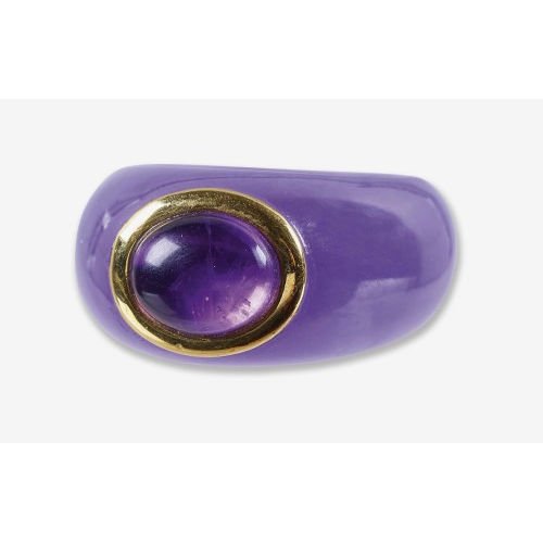 AMETHYST-JADE-RING : (DOBIASCHOFSKY AUKTIONEN AG)