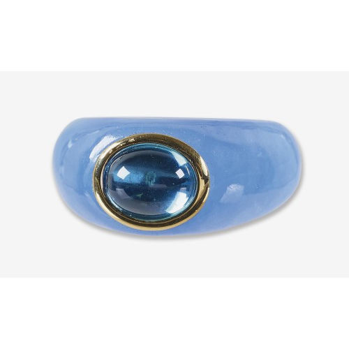 TOPAS-JADE-RING : (DOBIASCHOFSKY AUKTIONEN AG)