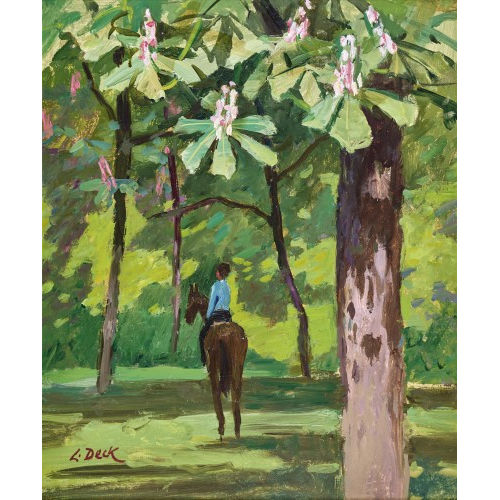 LEO DECK : Reiter im Park (DOBIASCHOFSKY AUKTIONEN AG)