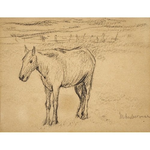 MAX LIEBERMANN : Pferd auf der Weide (DOBIASCHOFSKY AUKTIONEN AG)