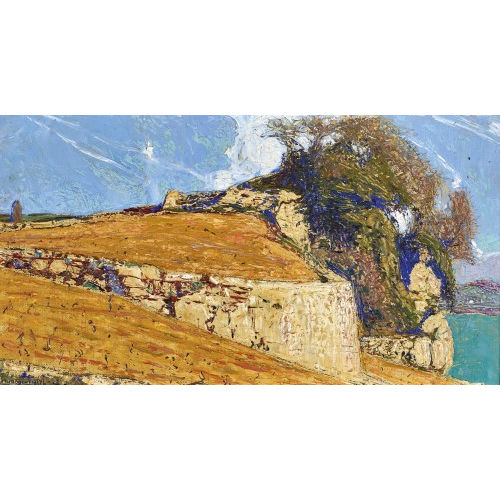 JEAN PHILIPPE �DOUARD ROBERT : Felsen bei T�scherz am Bielersee (DOBIASCHOFSKY AUKTIONEN AG)