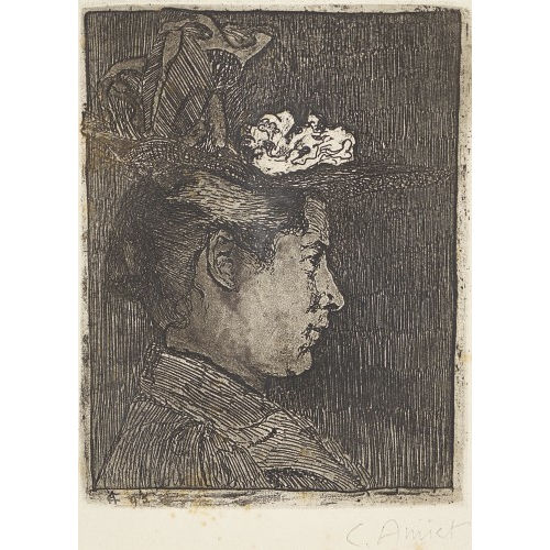CUNO AMIET : 'Die zuk�nftige Gattin des K�nstlers' (DOBIASCHOFSKY AUKTIONEN AG)