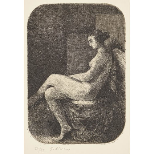 G�RARD DE PAL�ZIEUX : 'Nu assis, les jambes crois�es' (DOBIASCHOFSKY AUKTIONEN AG)