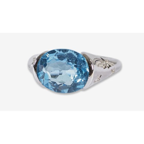 TOPAS-BRILLANT-RING : (DOBIASCHOFSKY AUKTIONEN AG)