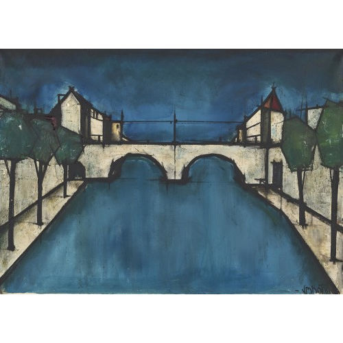 HANSRUDOLF IMHOF : Br�cke �ber den Fluss (DOBIASCHOFSKY AUKTIONEN AG)