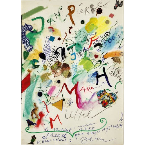 JEAN TINGUELY : 'Bildbrief (Jean Pierre)' (DOBIASCHOFSKY AUKTIONEN AG)