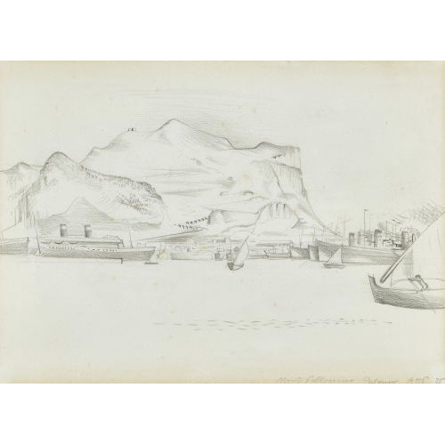 ALFRED HEINRICH PELLEGRINI : 'Monte Pellegrino Palermo' (DOBIASCHOFSKY AUKTIONEN AG)