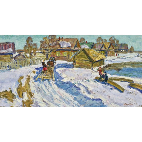 NIKOLA� DANILINE : Winterlandschaft (DOBIASCHOFSKY AUKTIONEN AG)