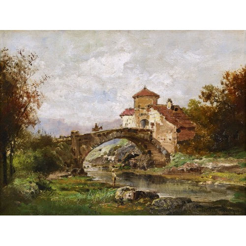 TH�ODORE LEVIGNE : 'Rivi�re d'Ain' (DOBIASCHOFSKY AUKTIONEN AG)