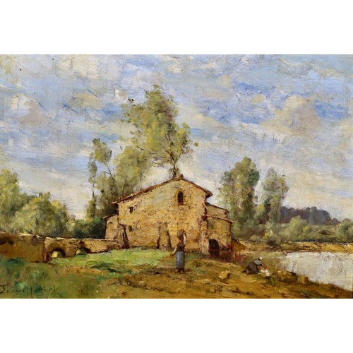PAUL D�SIR� TROUILLEBERT : 'Les lavandi�res' (DOBIASCHOFSKY AUKTIONEN AG)