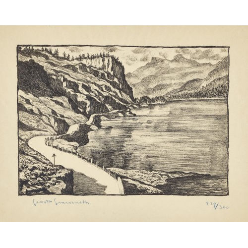 GIOVANNI GIACOMETTI : 'Blick von Maloja auf den Silsersee' (DOBIASCHOFSKY AUKTIONEN AG)