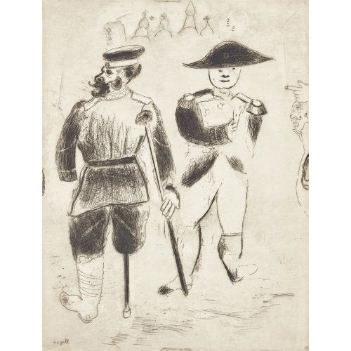 MARC CHAGALL : 'Kop�ikine et Napol�on' (DOBIASCHOFSKY AUKTIONEN AG)