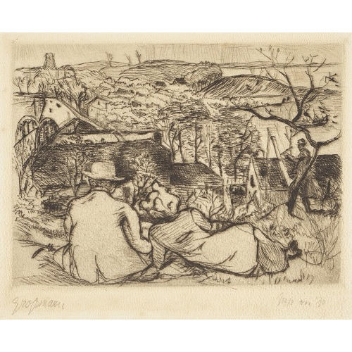 RUDOLF GROSSMANN : Der Ausblick (DOBIASCHOFSKY AUKTIONEN AG)