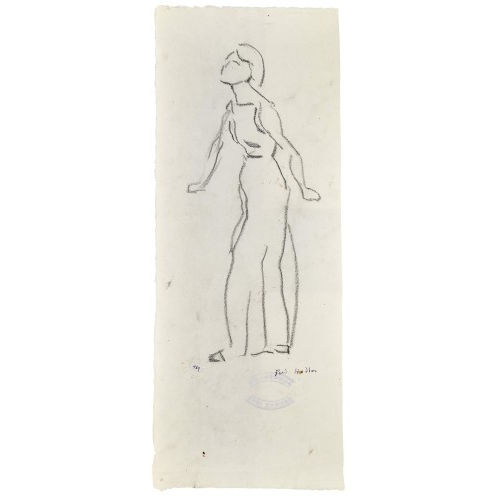 FERDINAND HODLER : Figurenstudie zu 'Blick in die Unendlichkeit' (DOBIASCHOFSKY AUKTIONEN AG)