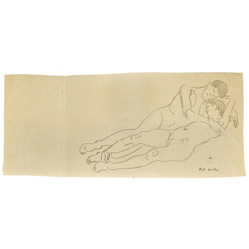 FERDINAND HODLER : Figurenstudie zu 'Die Liebe' (DOBIASCHOFSKY AUKTIONEN AG)