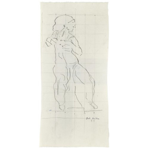 FERDINAND HODLER : Figurenstudie zu 'Entz�cktes Weib' (DOBIASCHOFSKY AUKTIONEN AG)