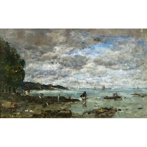 EUGNE-LOUIS BOUDIN : 'Le rivage  Plougastel' (DOBIASCHOFSKY AUKTIONEN AG)