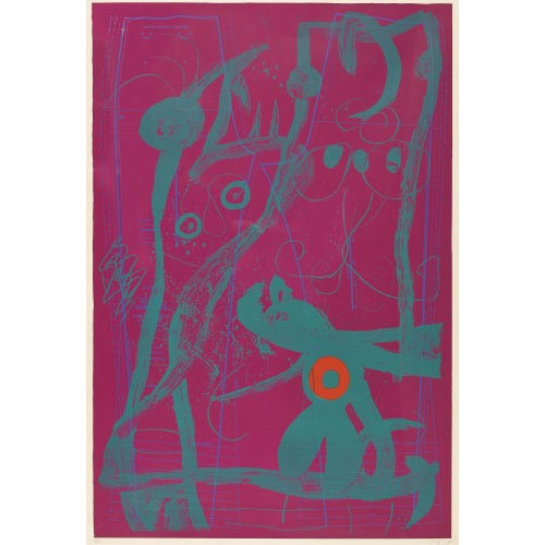 JOAN MIR� : 'Le d�lire du couturier - aubergine' (DOBIASCHOFSKY AUKTIONEN AG)