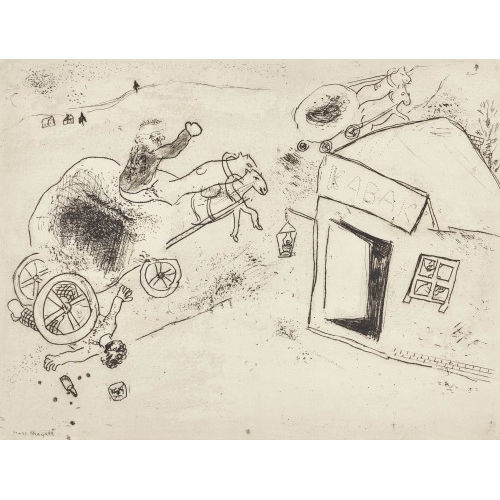 MARC CHAGALL : 'Mort de Mets-les-pieds-dans-le-plat' (DOBIASCHOFSKY AUKTIONEN AG)