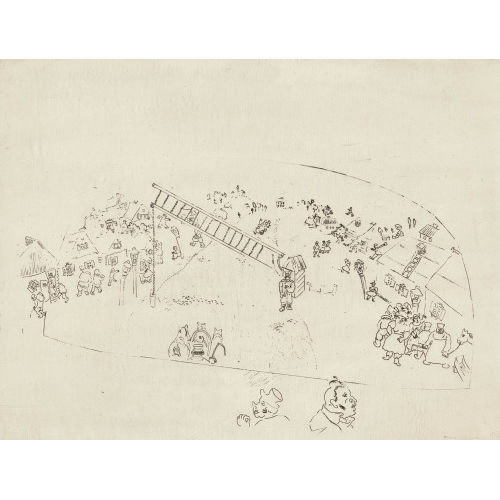 MARC CHAGALL : 'A la barri�re de la ville' (DOBIASCHOFSKY AUKTIONEN AG)