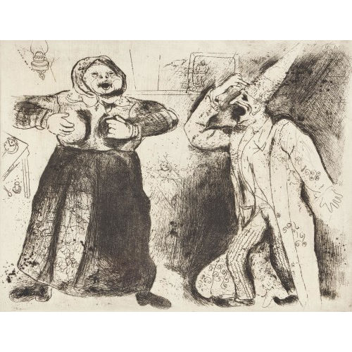MARC CHAGALL : 'Dispute de Pliouchkine et Mavra' (DOBIASCHOFSKY AUKTIONEN AG)