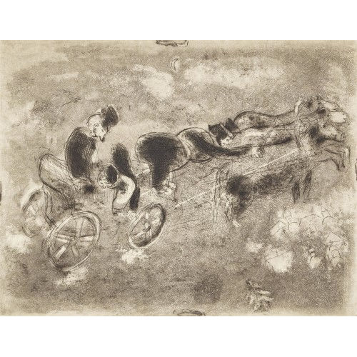MARC CHAGALL : 'La troika au soir' (DOBIASCHOFSKY AUKTIONEN AG)