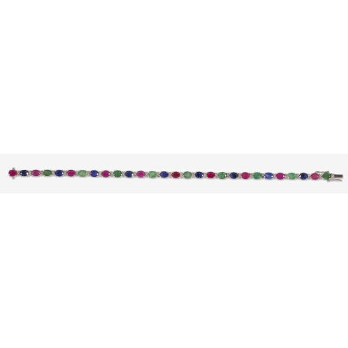 EDELSTEIN-BRACELET : (DOBIASCHOFSKY AUKTIONEN AG)