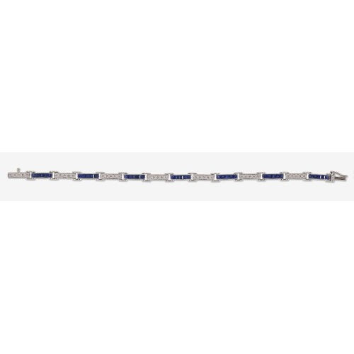 SAPHIR-BRILLANT-BRACELET : Giulio Veronesi, Bologna (DOBIASCHOFSKY AUKTIONEN AG)