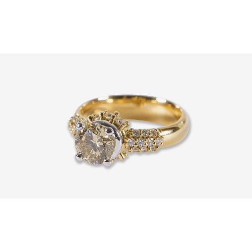 SOLITAIRE-RING : (DOBIASCHOFSKY AUKTIONEN AG)