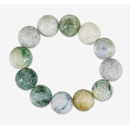 JADE-BRACELET : (DOBIASCHOFSKY AUKTIONEN AG)