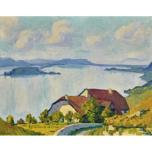 ERNST SAMUEL GEIGER : 'Morgen beim Kapf' (DOBIASCHOFSKY AUKTIONEN AG)