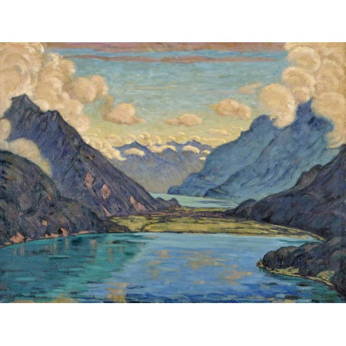 EMIL PROCHASKA : Ansicht des B�deli zwischen Brienzer- und Thunersee (DOBIASCHOFSKY AUKTIONEN AG)