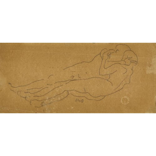 FERDINAND HODLER : Figurenstudie zu 'Die Liebe' (DOBIASCHOFSKY AUKTIONEN AG)