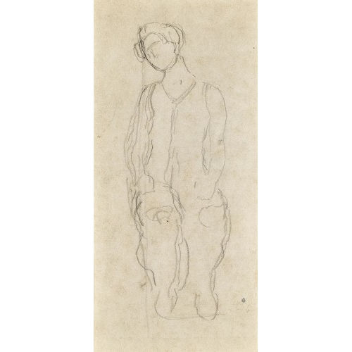 FERDINAND HODLER : Figurenstudie zu 'Die Heilige Stunde' (DOBIASCHOFSKY AUKTIONEN AG)