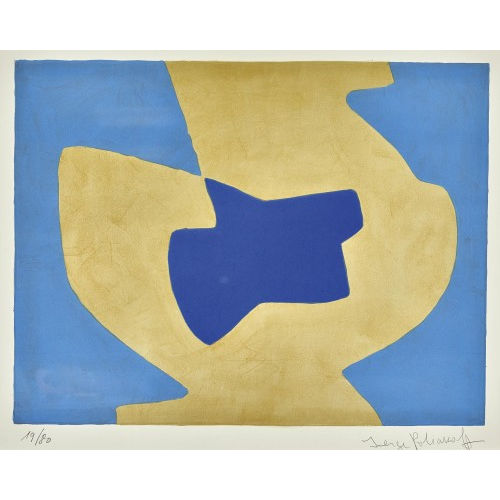 SERGE POLIAKOFF : 'Komposition in Blau und Gelb' (DOBIASCHOFSKY AUKTIONEN AG)