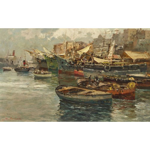 EZELINO BRIANTE : 'Napoli Hafen' (DOBIASCHOFSKY AUKTIONEN AG)