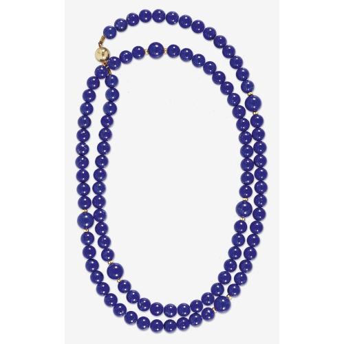 LAPISLAZULI-SAUTOIR : (DOBIASCHOFSKY AUKTIONEN AG)